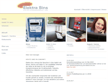 Tablet Screenshot of elektra-sins.ch